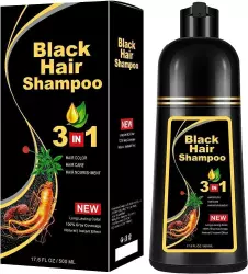 Bo'yoqli shampun MEIDU Black Hair Dye erkaklar va ayollar uchun, 500 ml